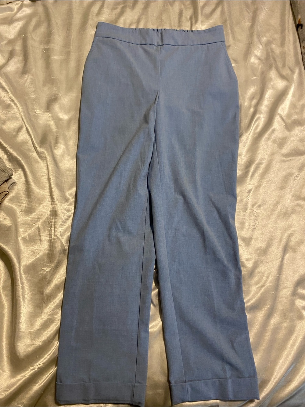 Rachel Zoe Powder Blue Wide-Leg Trousers